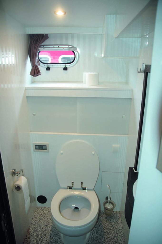 Caro 18 Toilette im Achterschiff